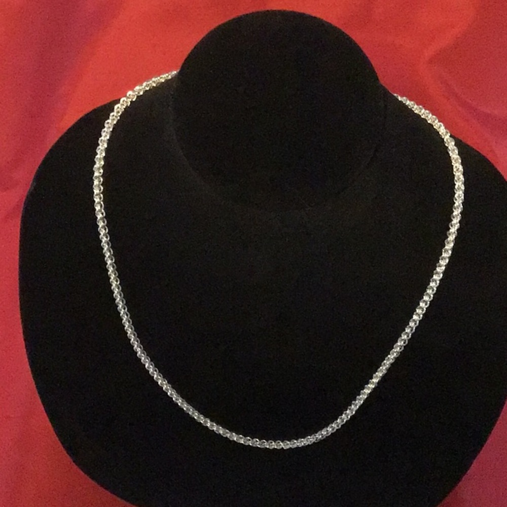 Sterling silver handmade Jens Pind unisex chainmaille necklace
